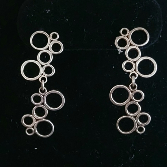 Mexican Sterling Silver Necklace and Earring Set - Picture 2 of 3